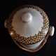Vintage porcelain milk pot rattan handle