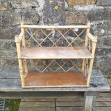 Vintage rattan shelf