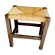 Bedded sitting wooden stool