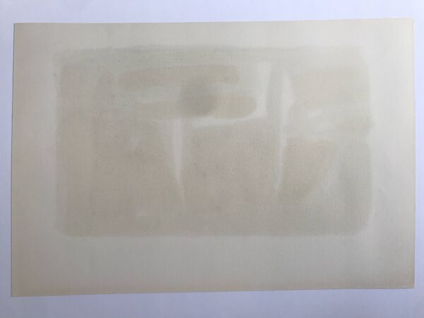 Bram van velde, mp 127, 1973. lithographie originale signée au crayon