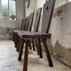Chaises chêne massif chapo savoyarde art populaire