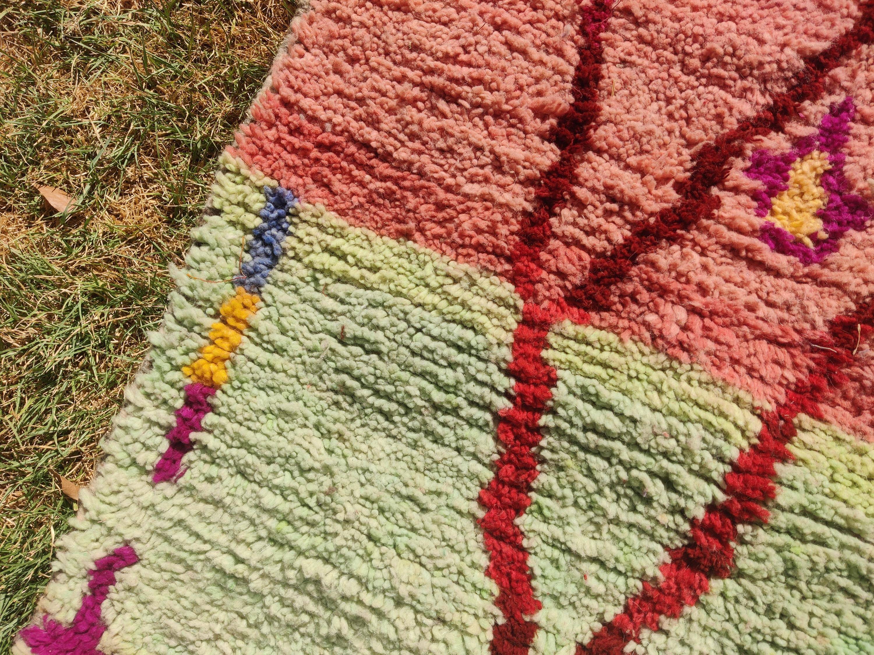 Handmade Moroccan rug pure wool 2.5x1.5 m
