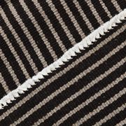 Tapis turc à fines rayures noires et grises (6 x 9 po), 183 x 269 cm