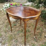 Small side table in walnut and marquetry