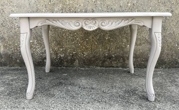 Petite table basse ou d'appoint, chêne, style baroque, vintage