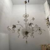 Venetian Murano Glass Chandelier 5 Lights