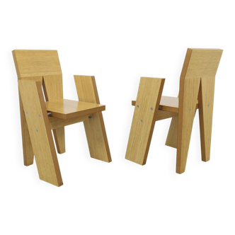 2x Architectural Chair, One-Off by Dutch Architect