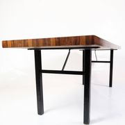 Coffee Table Made In Rosewood With Metal Frame From 1960s