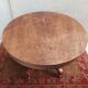 English oval table with 19th century mahogany extensions