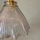 Suspension tulipe vintage en verre holophane (2)