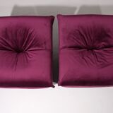 Purple Papillon lounge chairs by Guido Maria Rosati for Giovannetti, mind condition