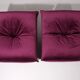 Purple Papillon lounge chairs by Guido Maria Rosati for Giovannetti, mind condition