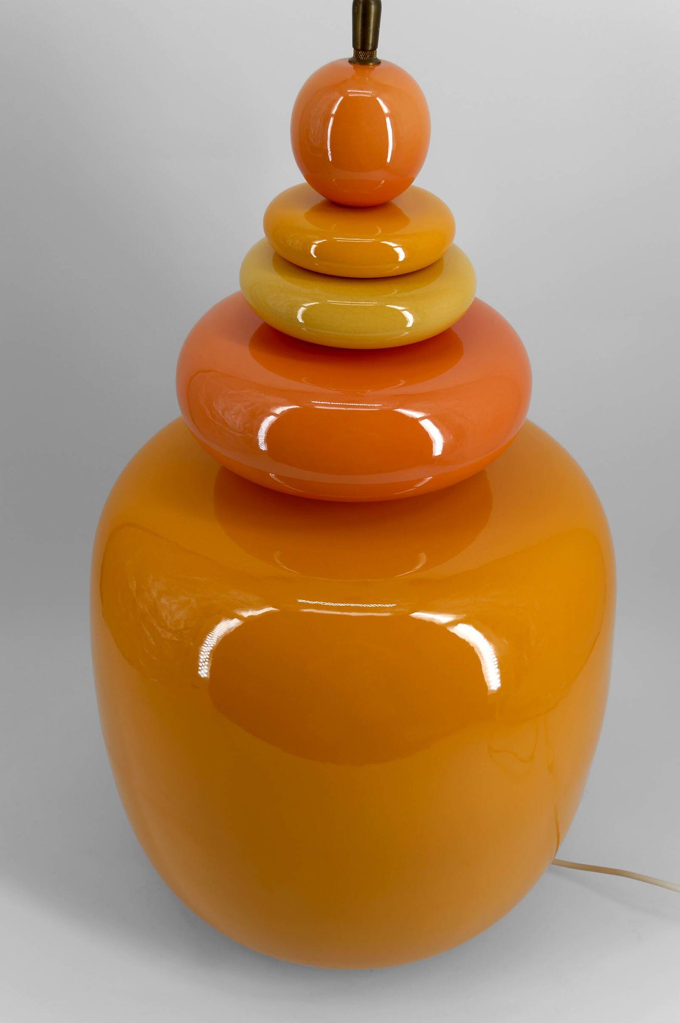 Important "Galets" ceramic lamp – Maison François Chatain, circa 1980