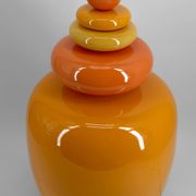 Important "Galets" ceramic lamp – Maison François Chatain, circa 1980
