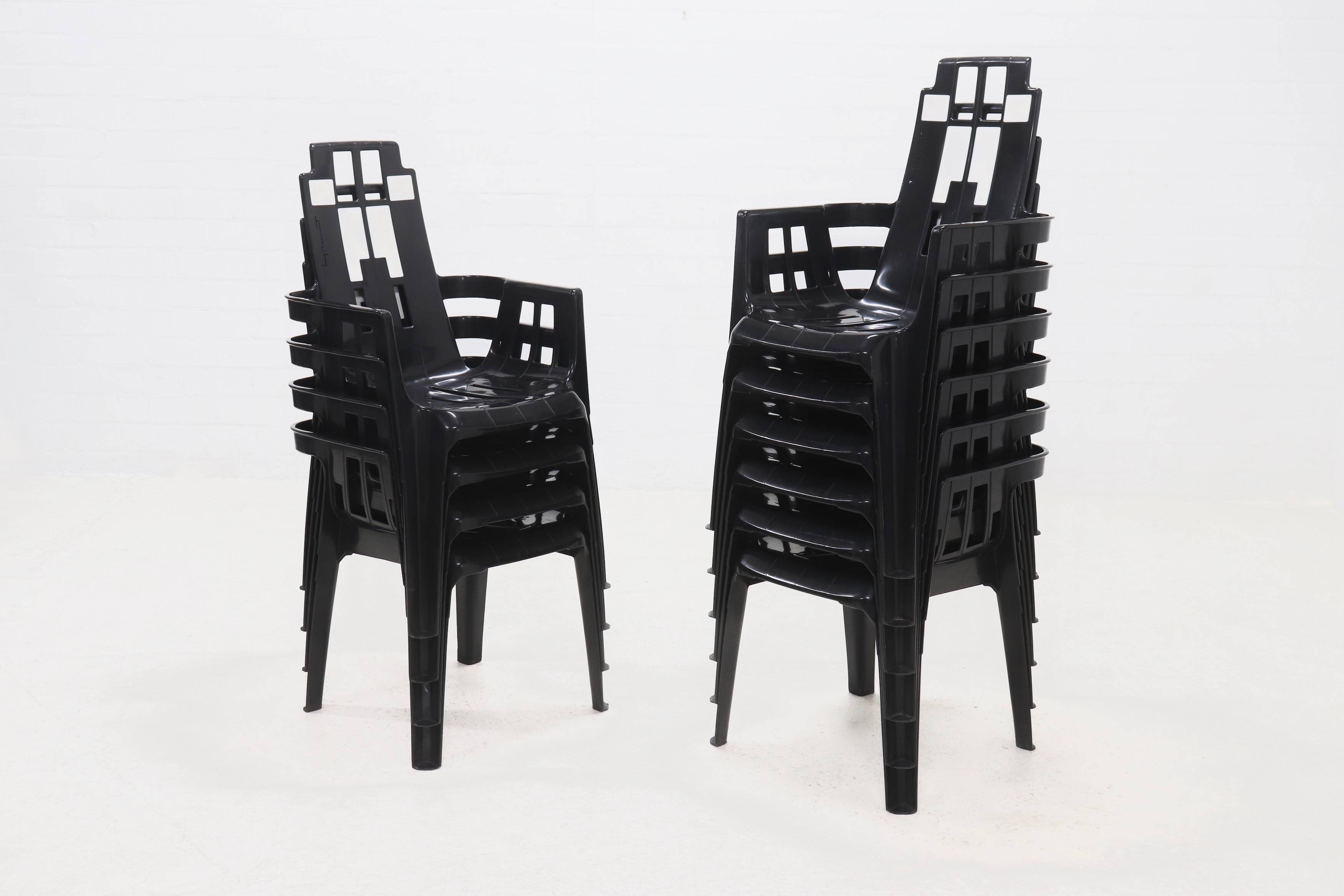 Set of 4 Boston Chairs by Pierre Paulin for Henry Massonnet France 1980s