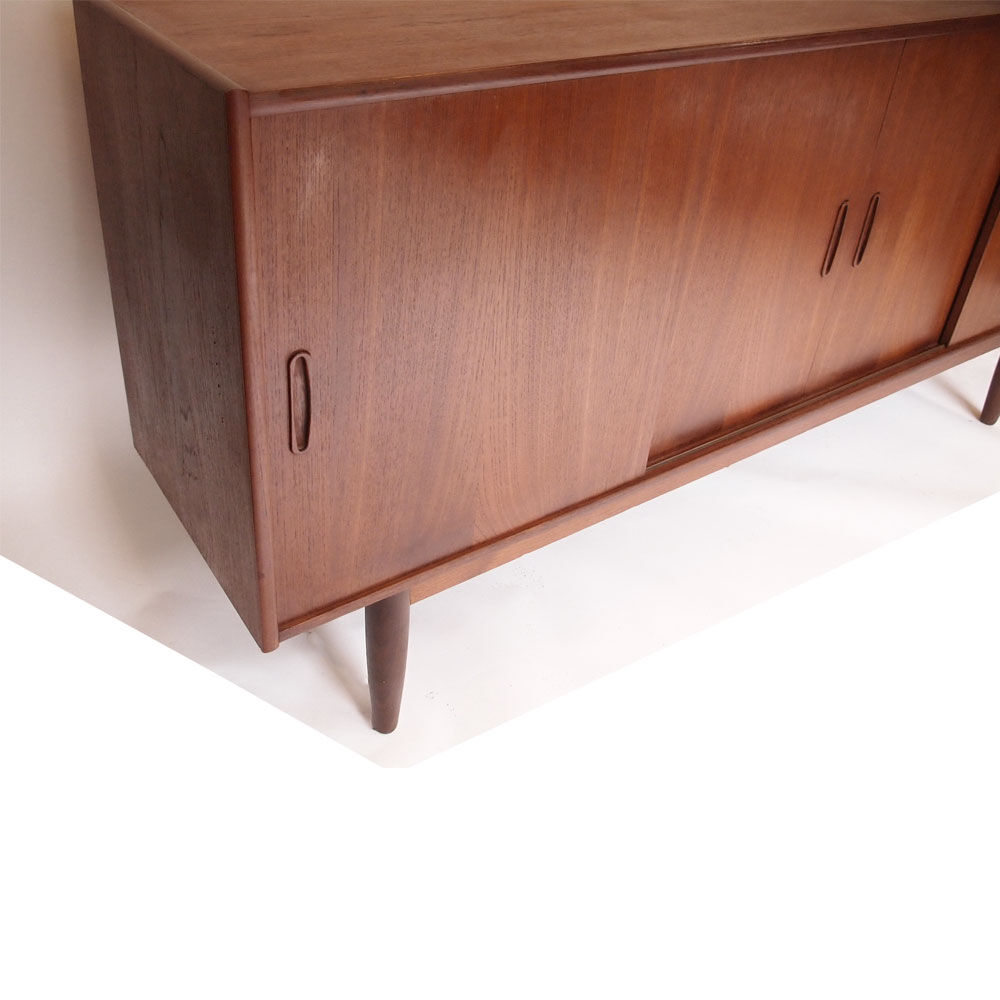 Danish vintage Scandinavian sideboard, sliding doors