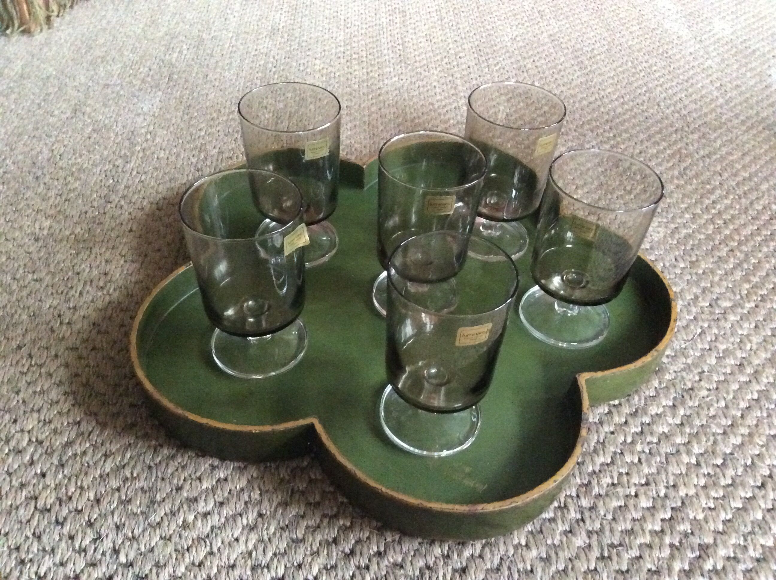 Série de 6 verres à pied