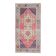 Vintage Turkish Oushak handmade wool cotton pink area rug 131x253