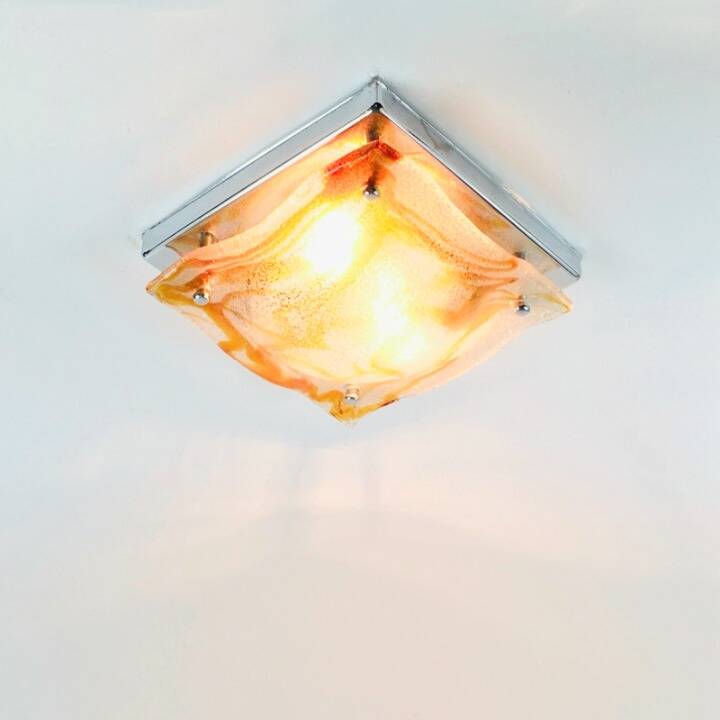 Murano Glass Ceiling Light By Toni Zuccheri For Mazzega, Italy, 1970s