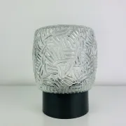 Moulded glass wall light from the 1950s, ceiling light.