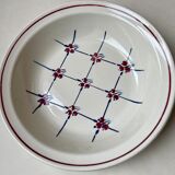 Plat saladier fleuri