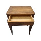 Classic French Mahogany Bedside Table, 1950s