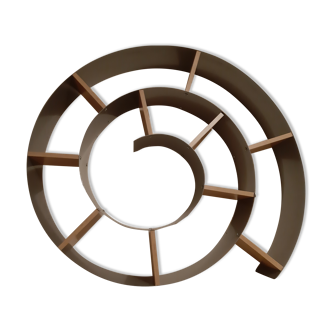 Wall shelf cd small spiral books chiocciola from tomasucci