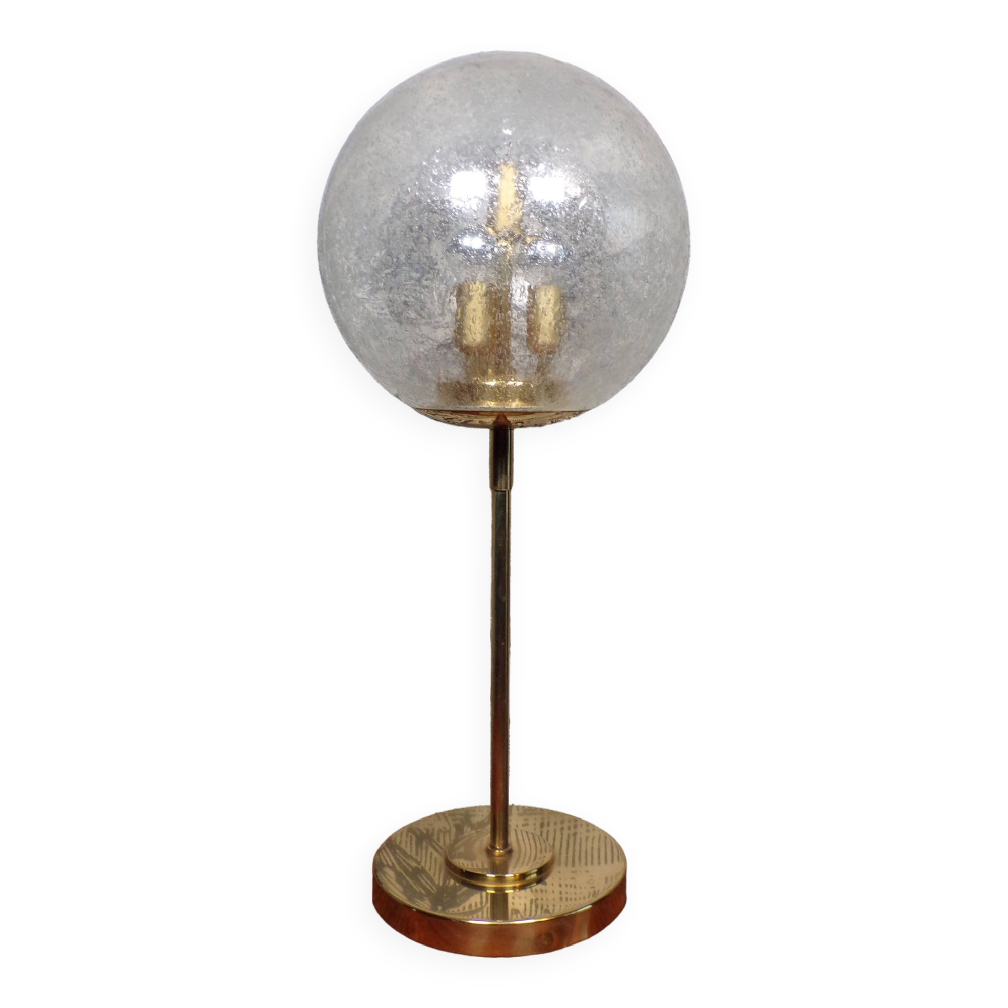 Lampe allemande  1970 4 feux  en laiton
