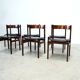 Set of six model 101 rosewood dining chairs by Gianfranco Frattini