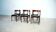 Set of six model 101 rosewood dining chairs by Gianfranco Frattini