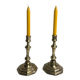 Pair of candlesticks in Louis XV style with cut corners from the early 19th century.