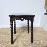 Antique turned wood stool