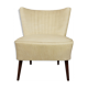 Cocktail armchair 50s in wood and imitation leather