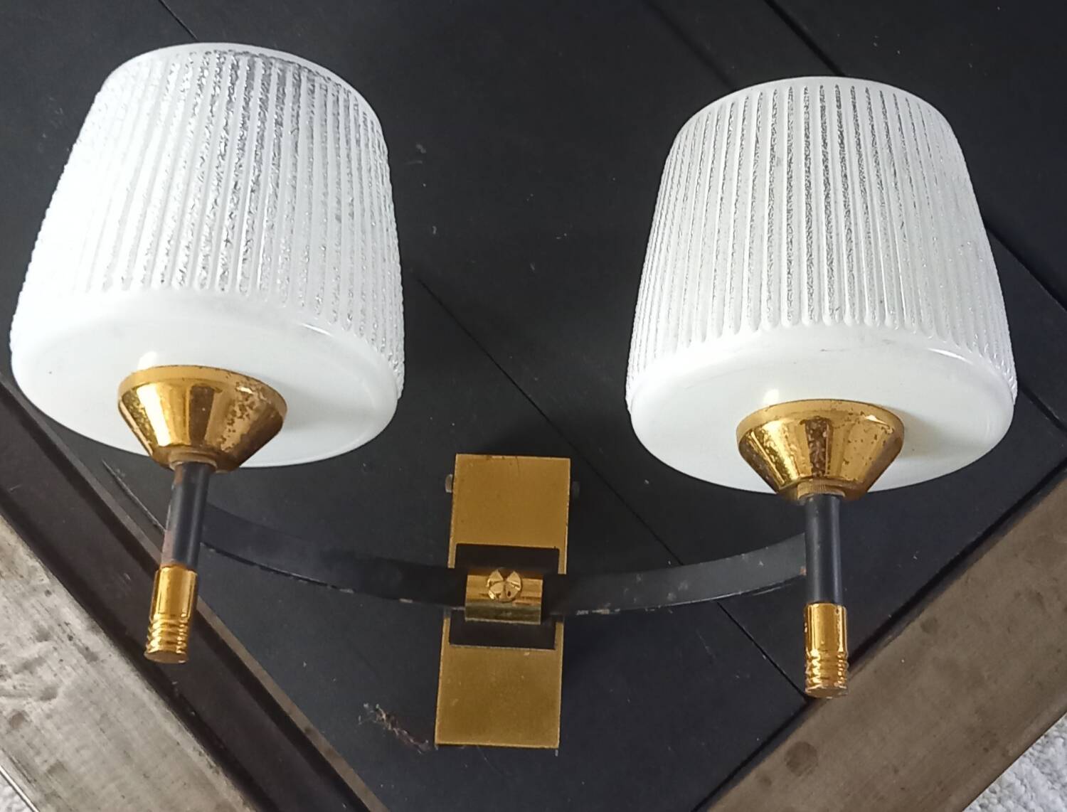 Double vintage wall light