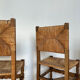 Paire de chaises paillées vintage