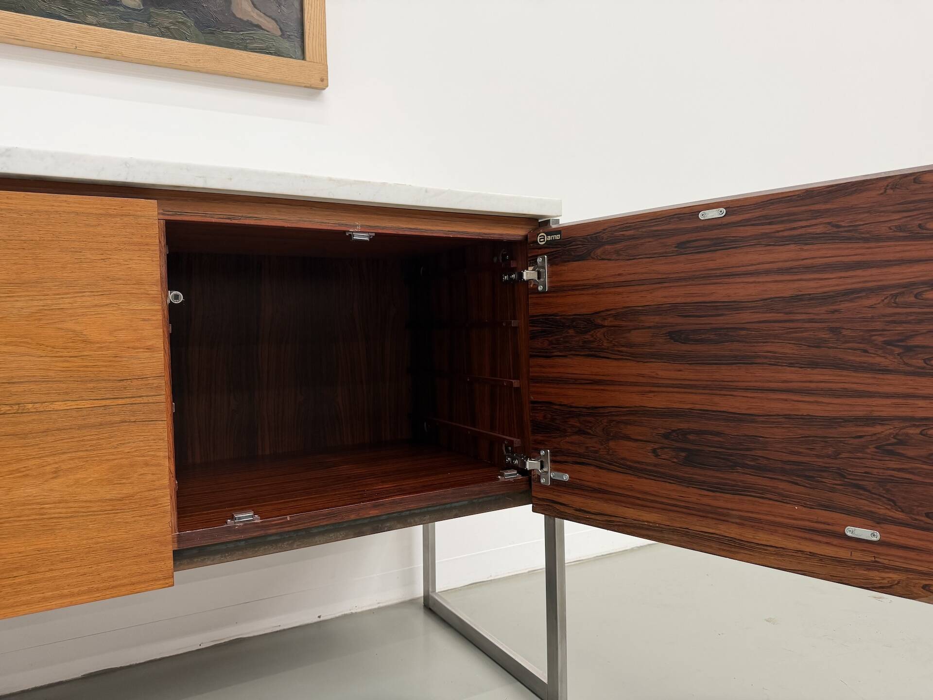 Modernist enfilade by Arno, in Rio rosewood.