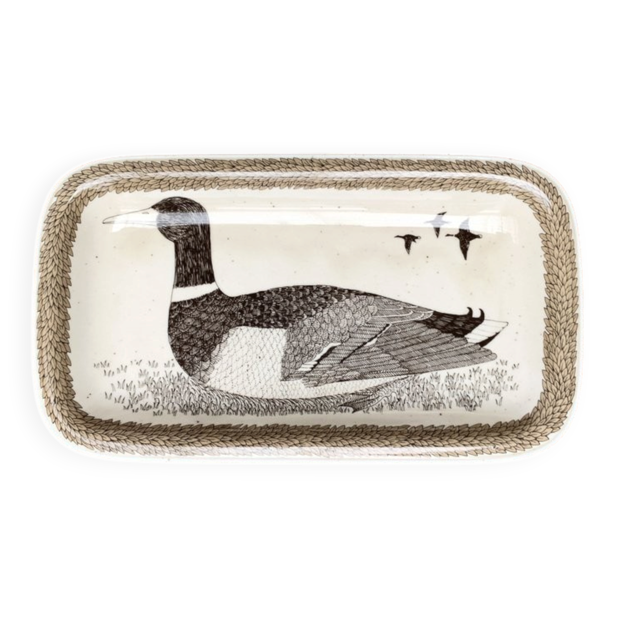 Vintage German ceramic bird plate by Thomas.