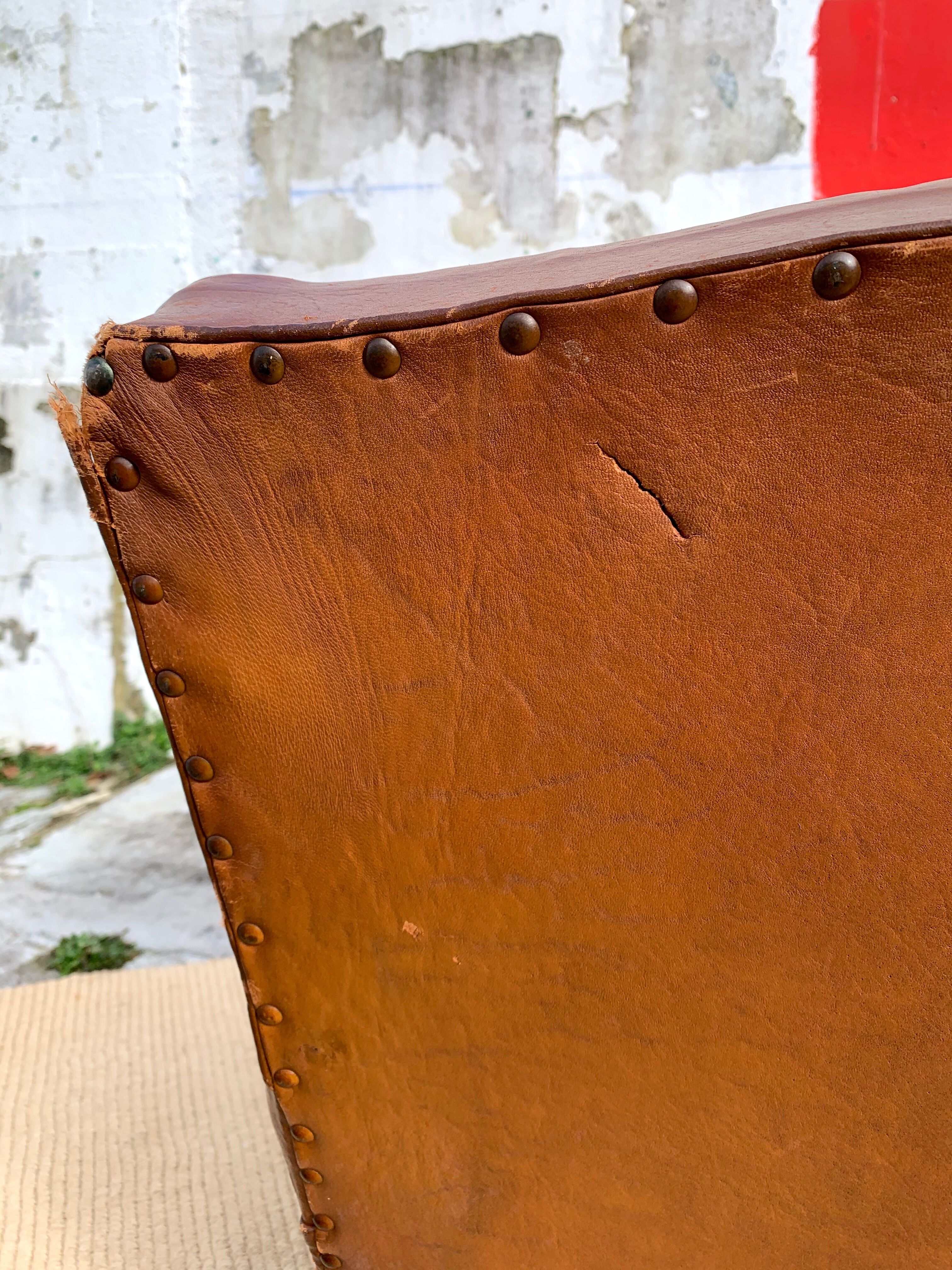 Leather club chair 1930