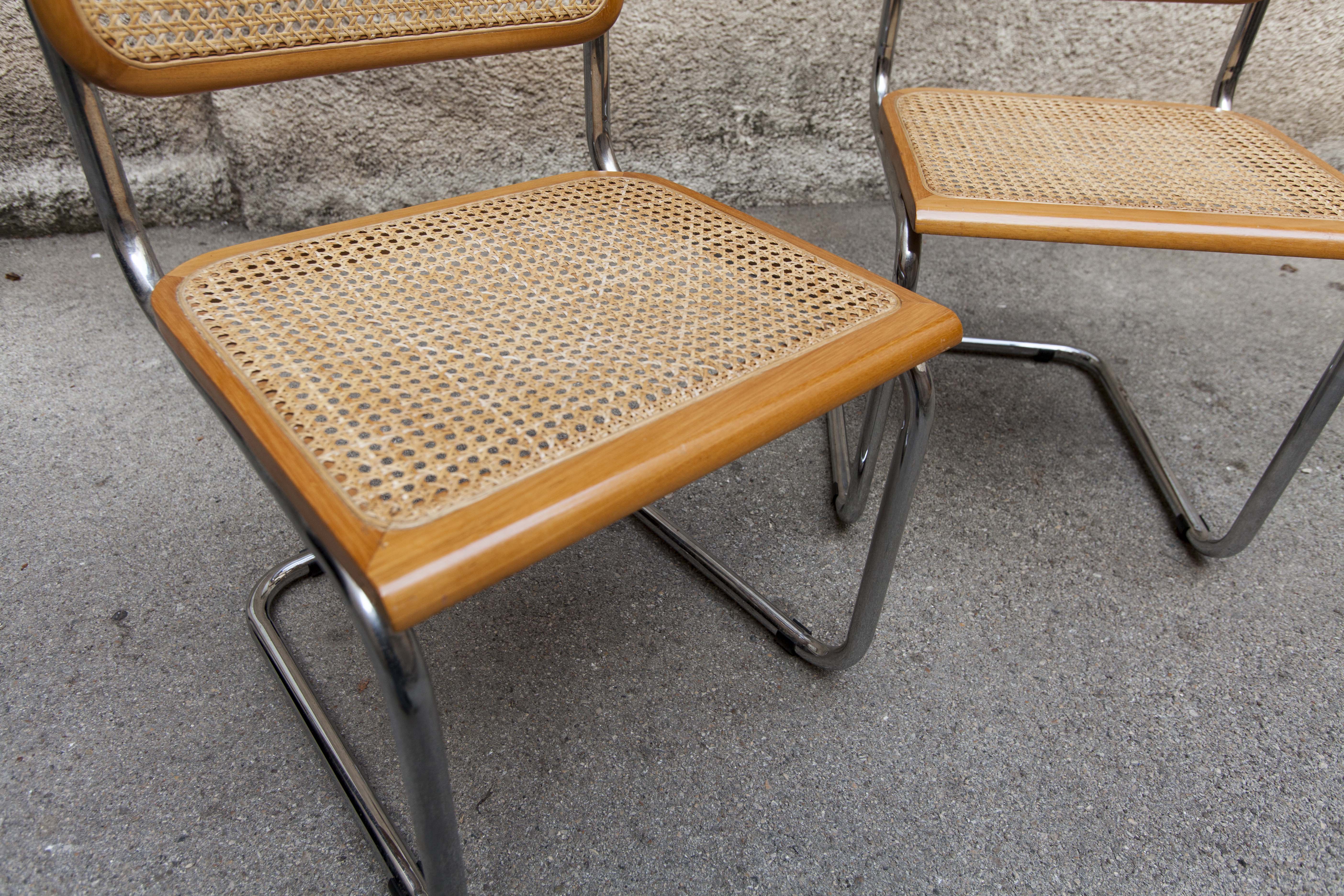 Pair of chairs, Marcel Breuer B 32
