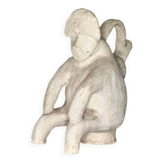 Sculpture en terre cuite anthropomorphe