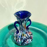Vase millefiori verre de Murano Fratelli Toso