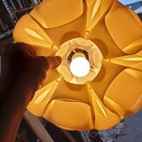 Vintage white plastic pendant lamp