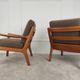 Set of 3 seats and 2 Senator armchairs by Ole Wanscher for Poul Jep
