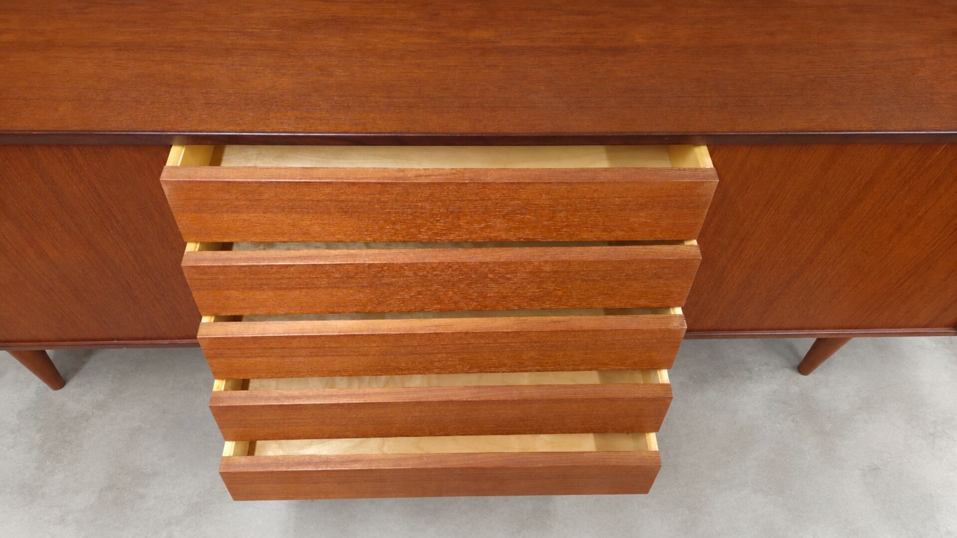 Large Scandinavian teak sideboard – 1960s