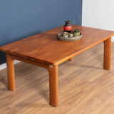 Retro Danish Solid Teak 1960s Coffee Table