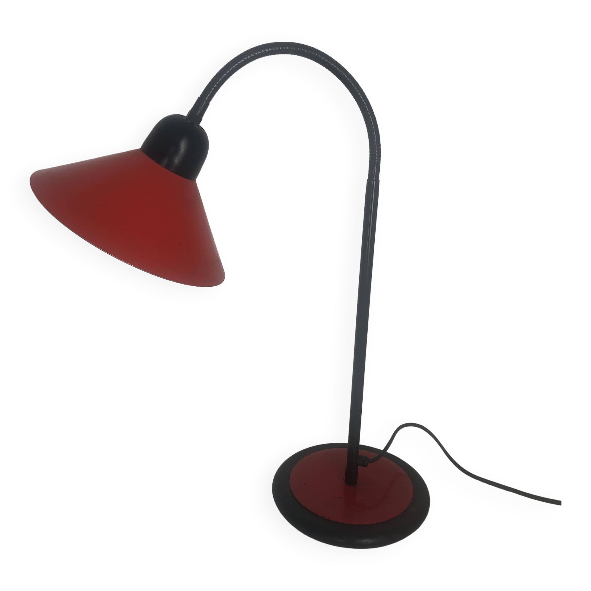 Vintage 1970s large Aluminor tomato desk lamp - 55 cm