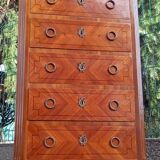 Louis XVI style inlaid chiffonier