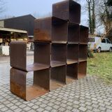 Étagère cortenstaal, space age 1970