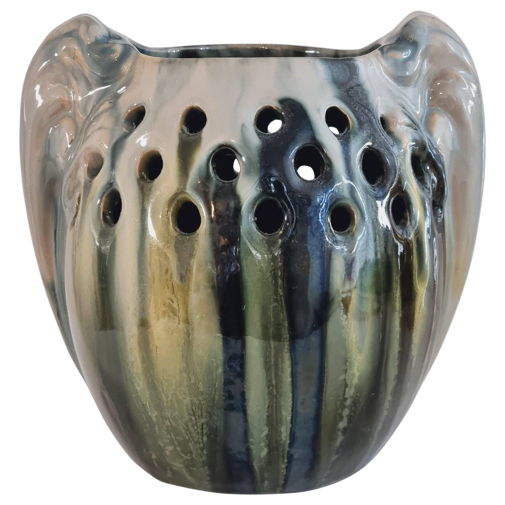 Michael Andersen & Son (MA&S) rare ceramic vase, Jugend, early 20th century, Denmark.