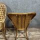 After "Le Corbusier": pair of rattan armchairs hand-made for Pascal Raffier